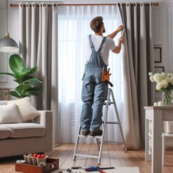 Gardinen ab- & aufhängen (nur Dienstag ab 14 Uhr)